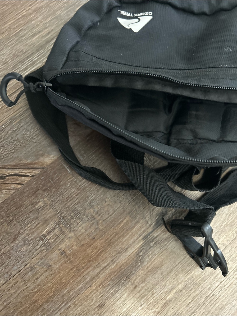 Ozark Trail Black Waist Bag with Silver Logo Accent - Picture 5 of 9